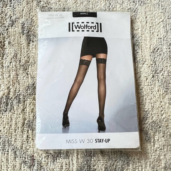 Wolford Accessories - NWT WOLFORD STAY-UP Black Thigh Highs
